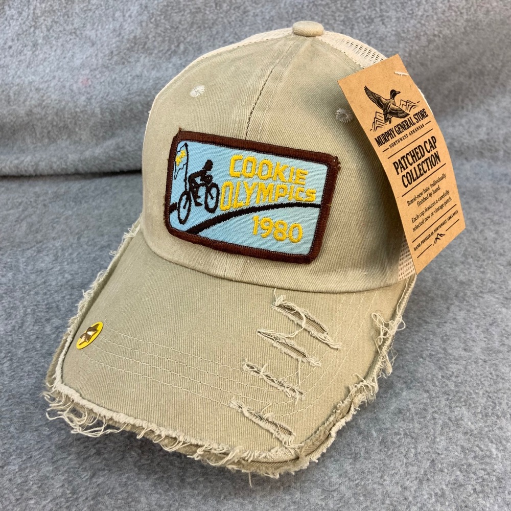 VTG Girl Scouts Cookie Olympics 1980's Patch Trucker Hat Distressed OSFM NWT